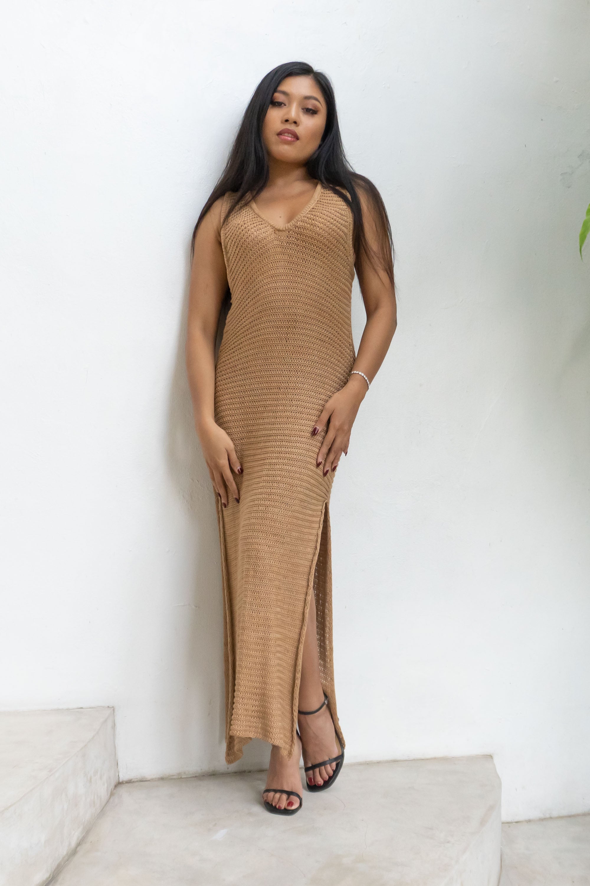 Omi Tank Dress in Bronze