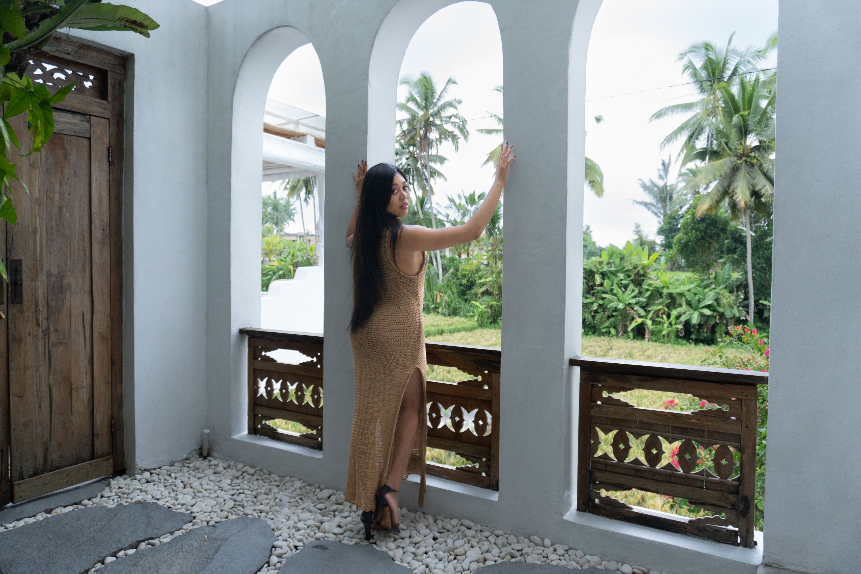 Omi Tank Dress in Bronze