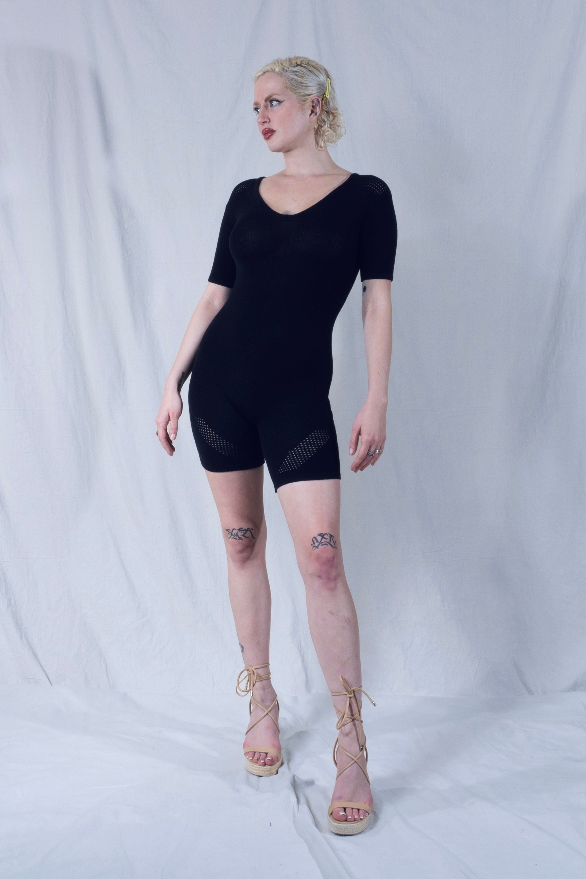 Kelle Scoop Neck Jumpsuit in Black