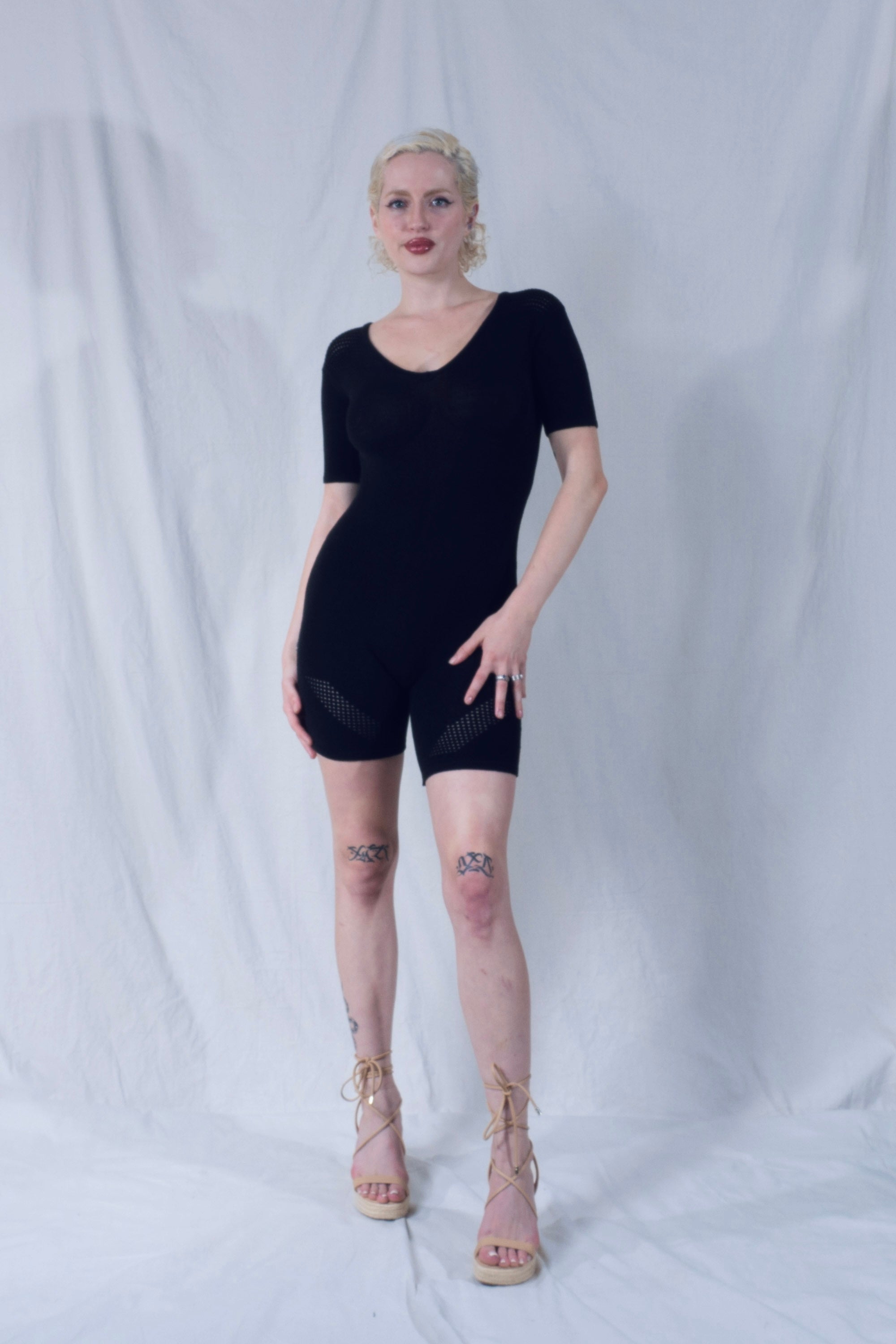 Kelle Scoop Neck Jumpsuit in Black