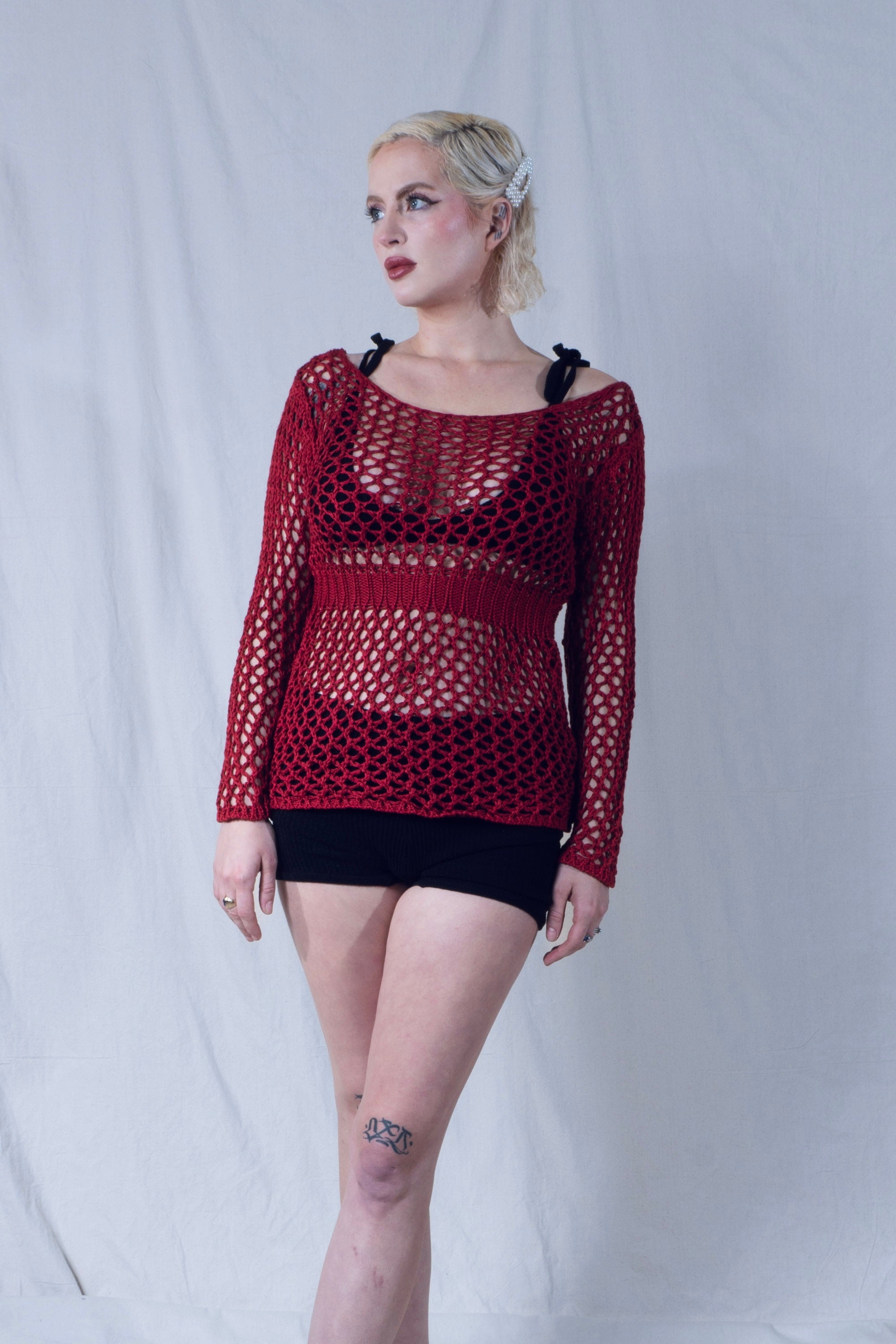 Lucia Top in Crimson Red