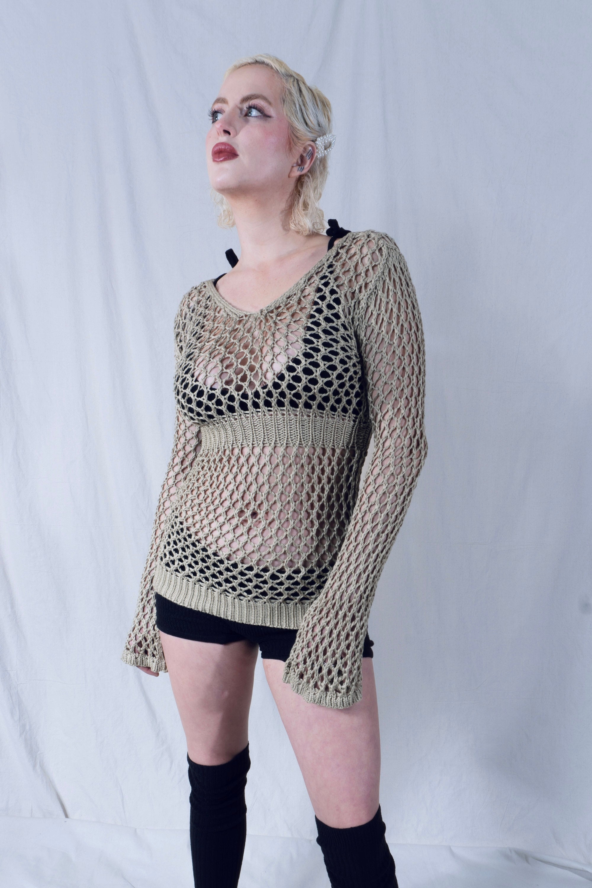 Melo Bell Sleeve Blouse in Sand