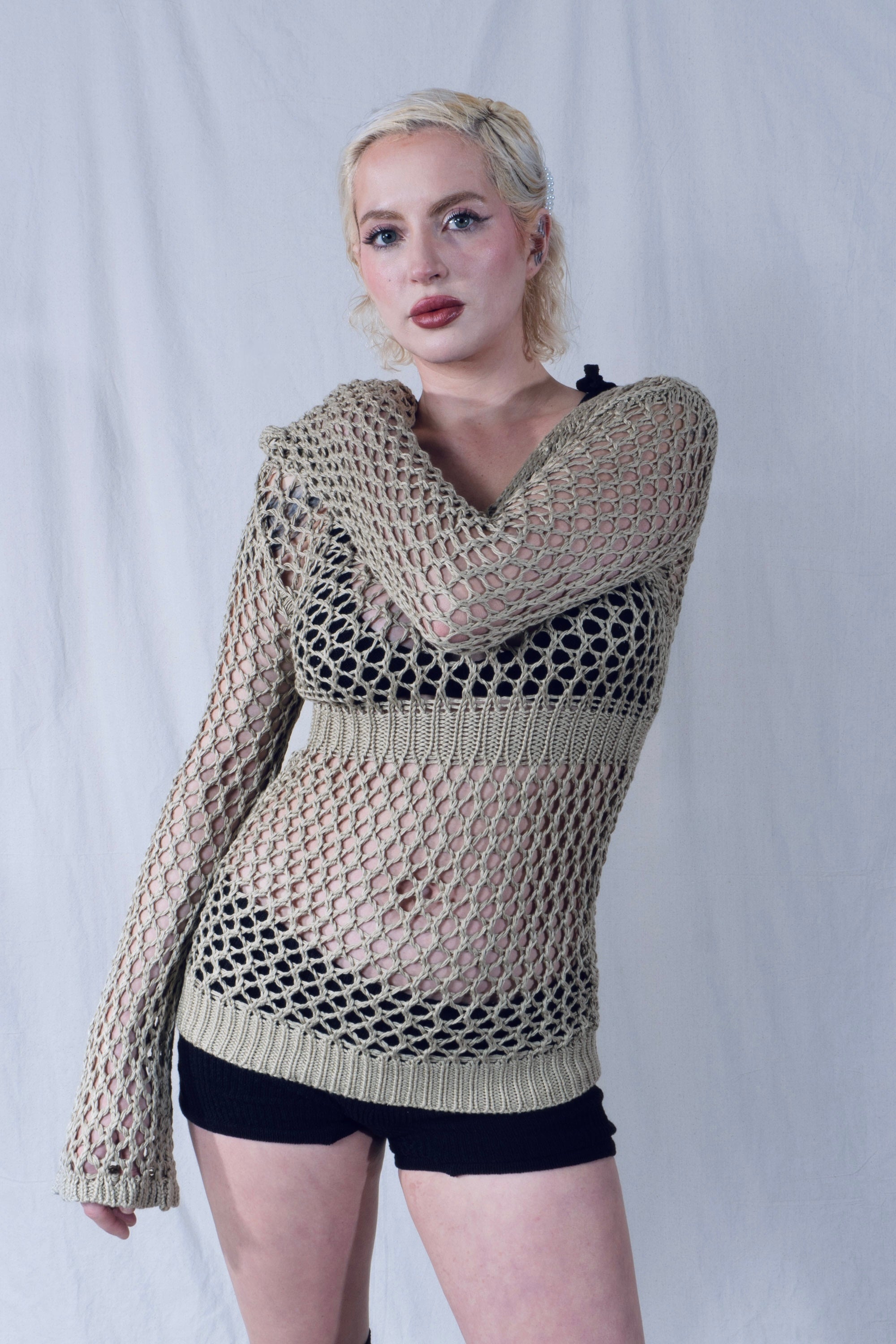 Melo Bell Sleeve Blouse in Sand