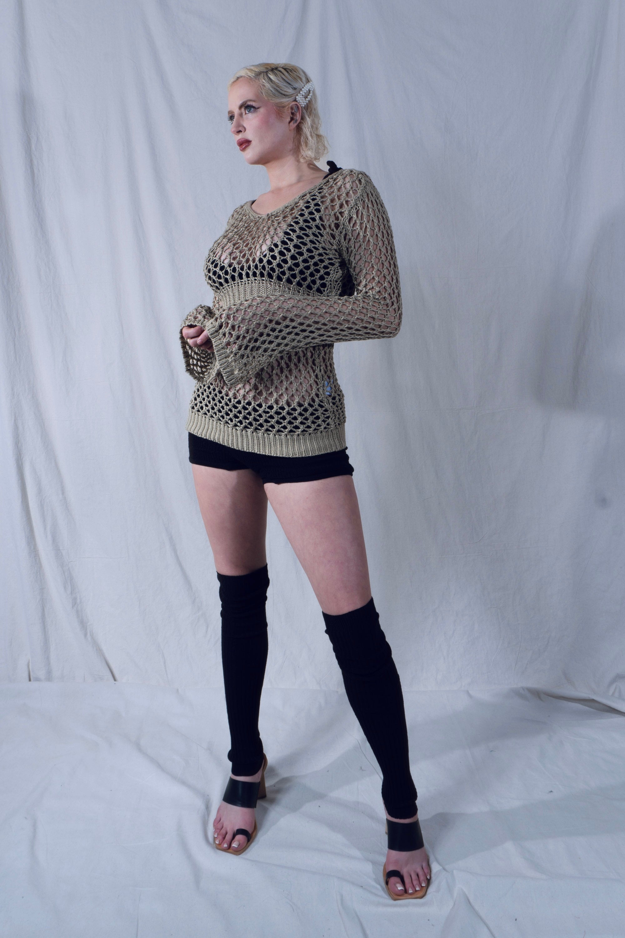 Melo Bell Sleeve Blouse in Sand