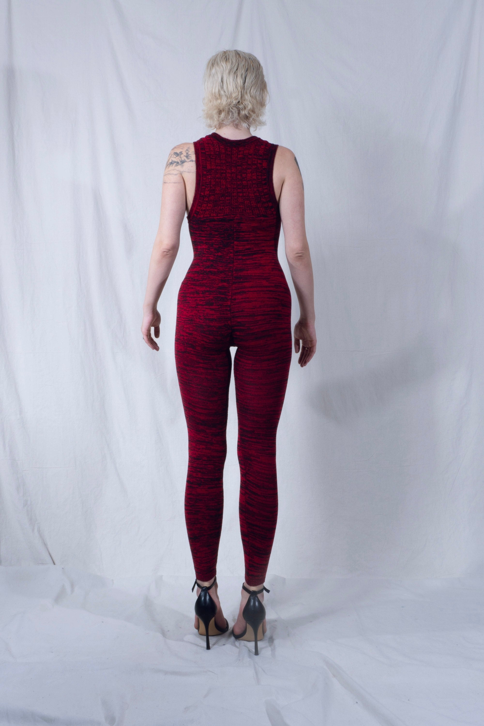 Calara Jumpsuit in Red and Black