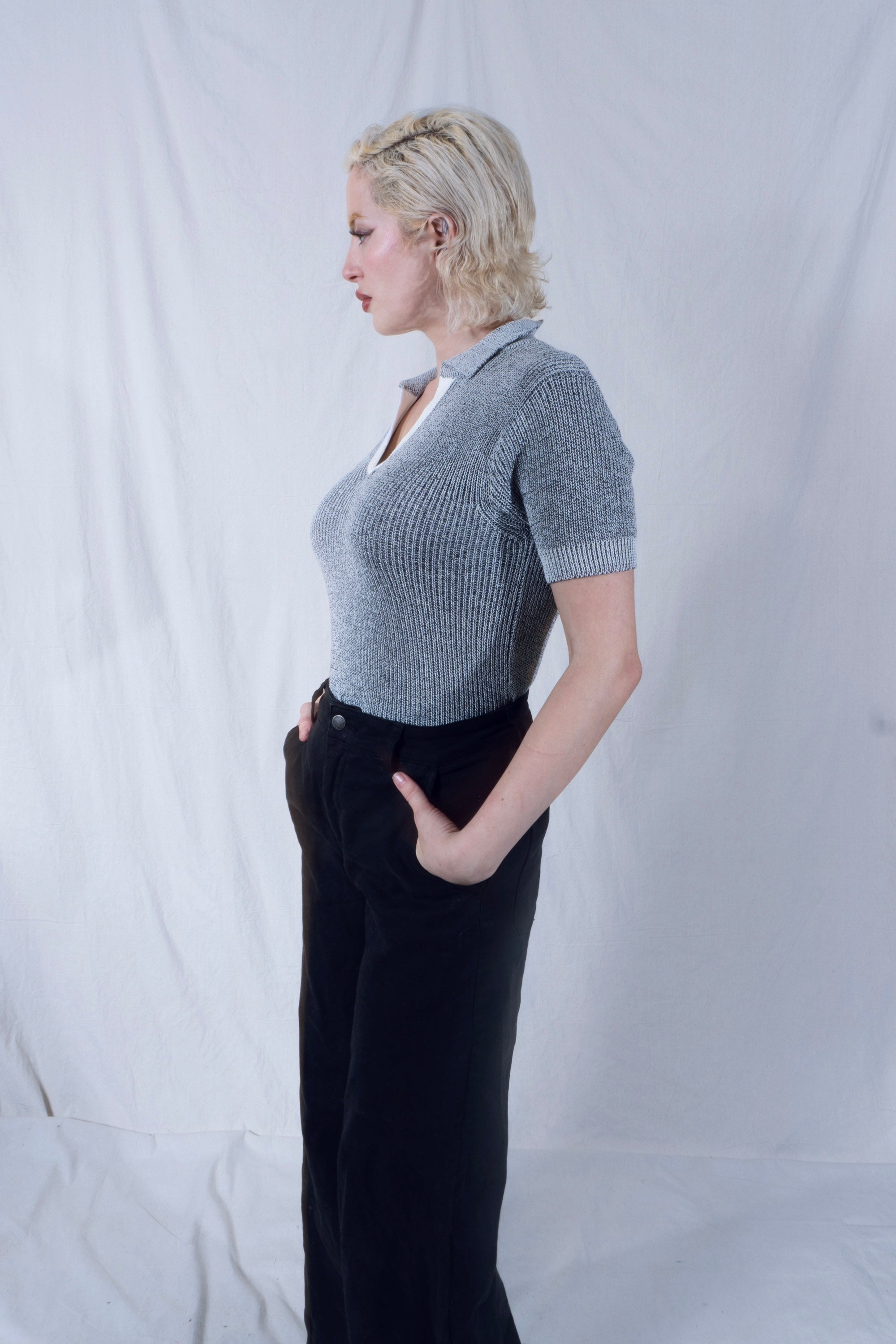 Mazi Top in Black and White