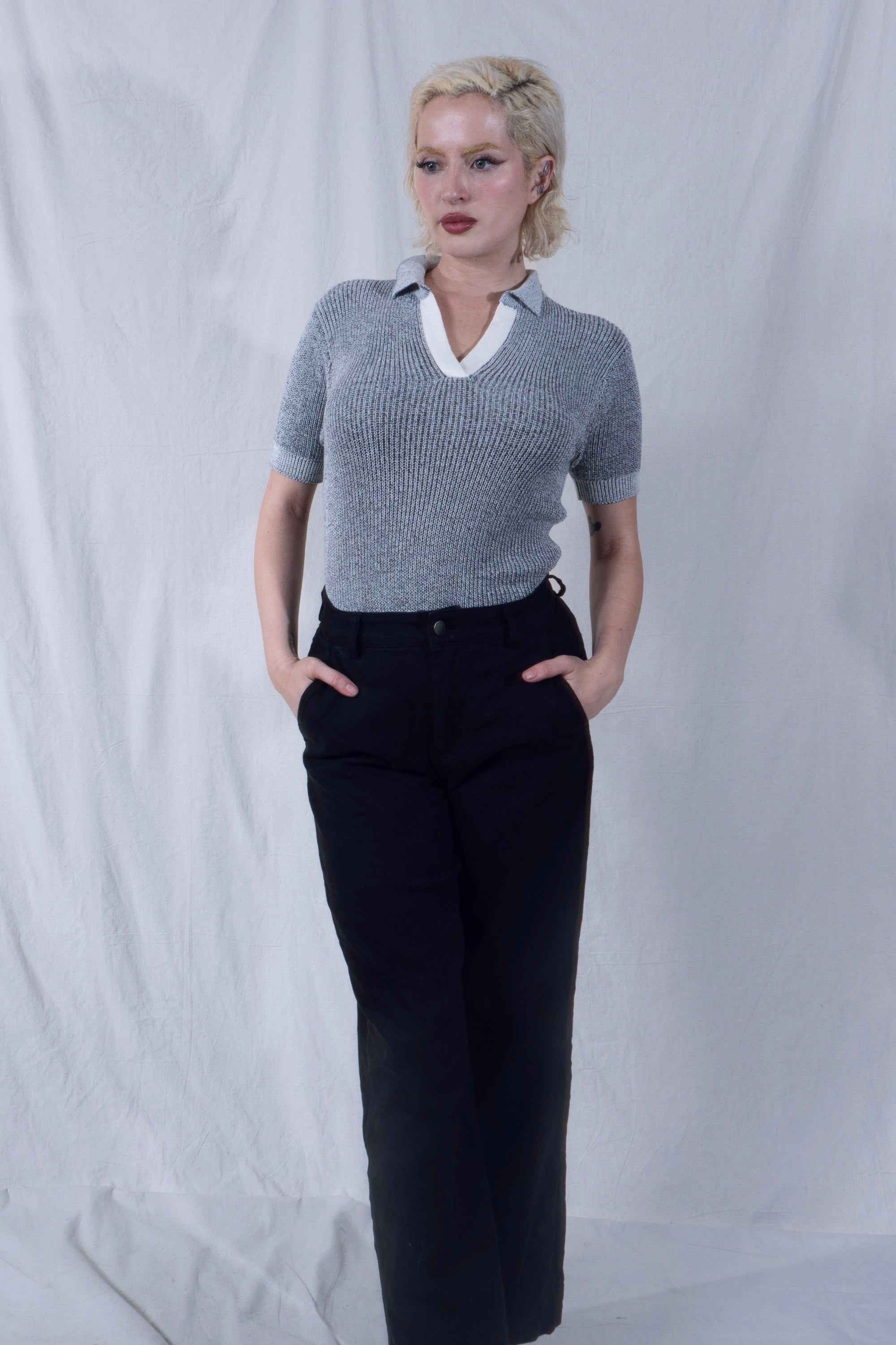 Mazi Top in Black and White