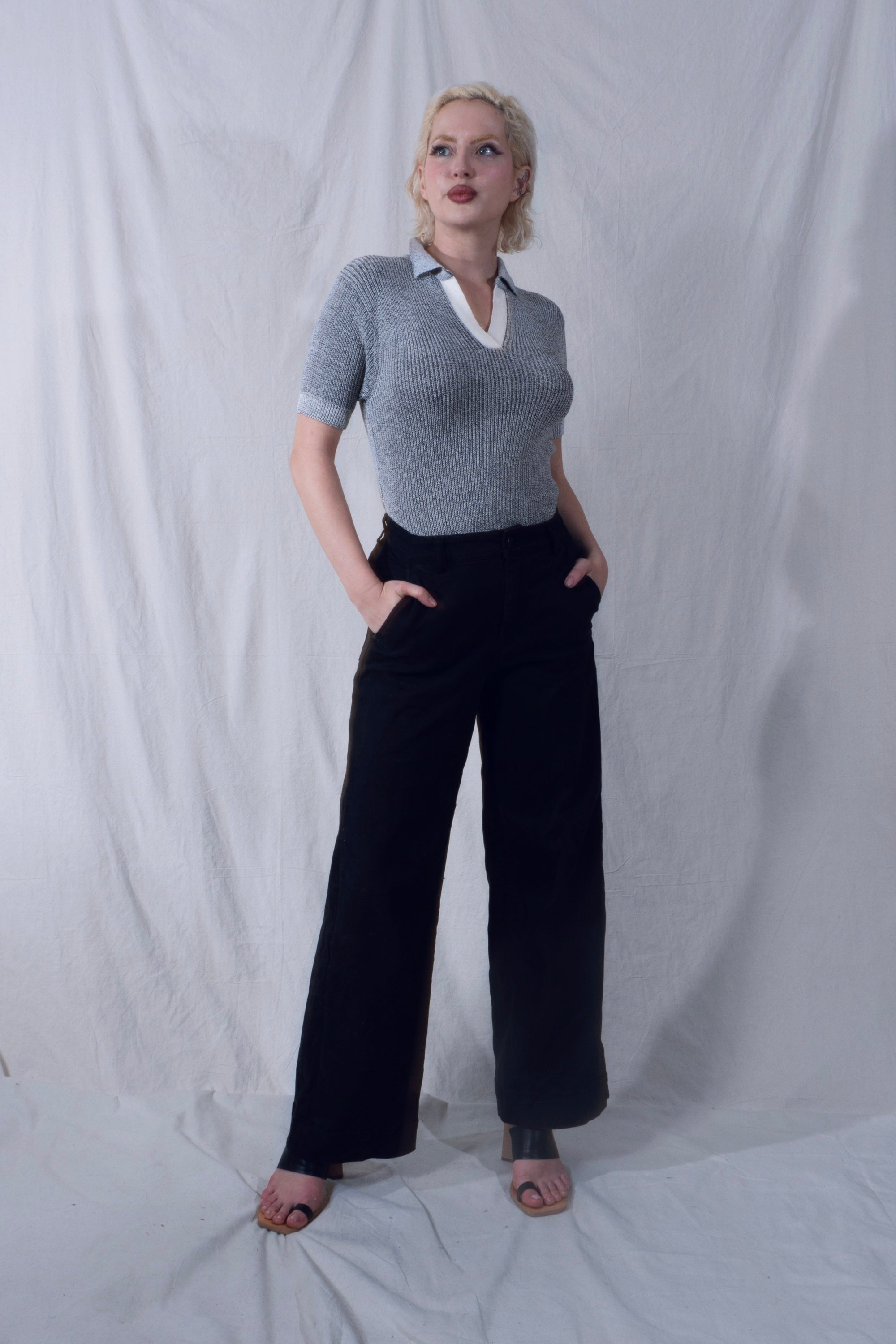 Mazi Top in Black and White