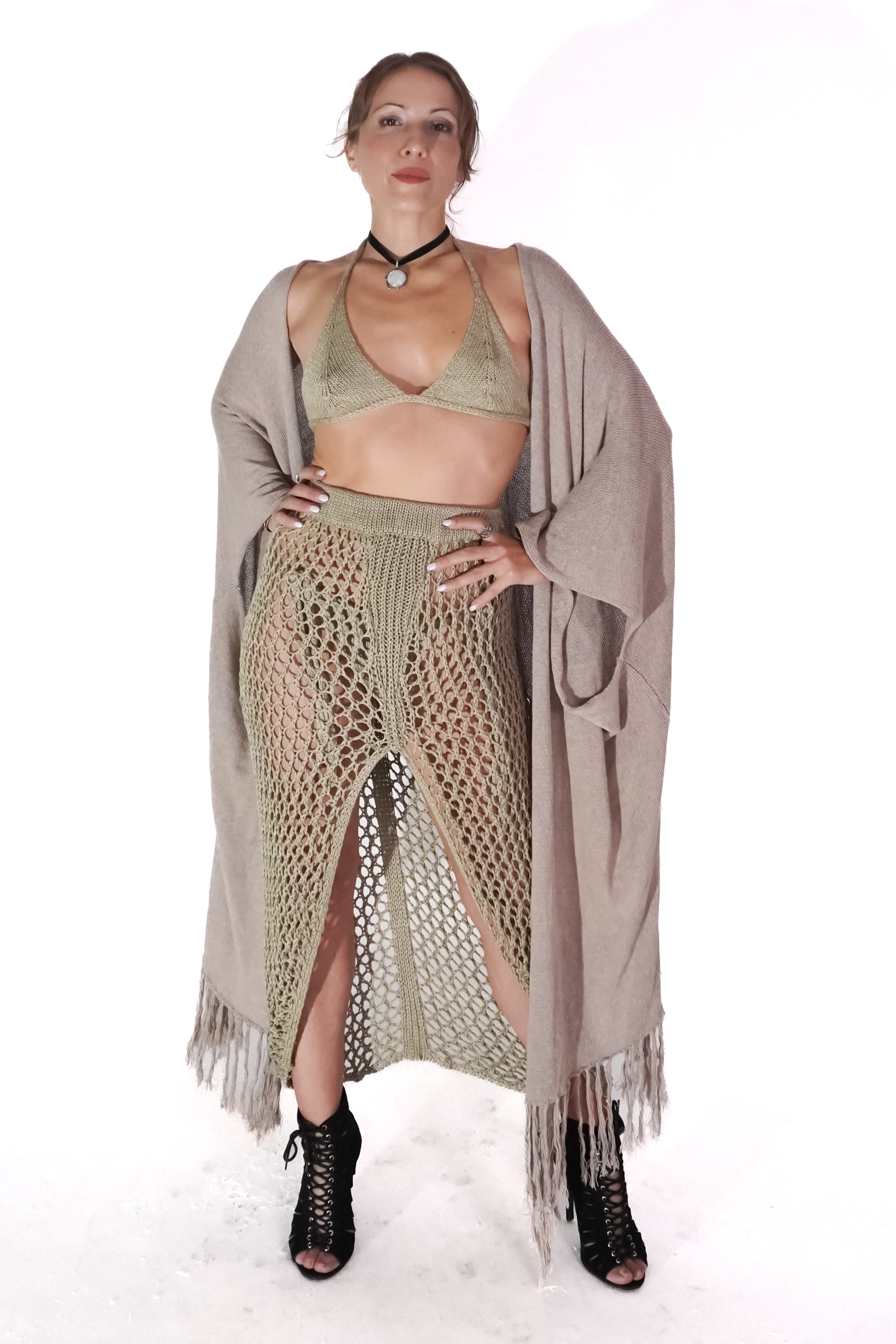 Rhiane Kimono in Beige