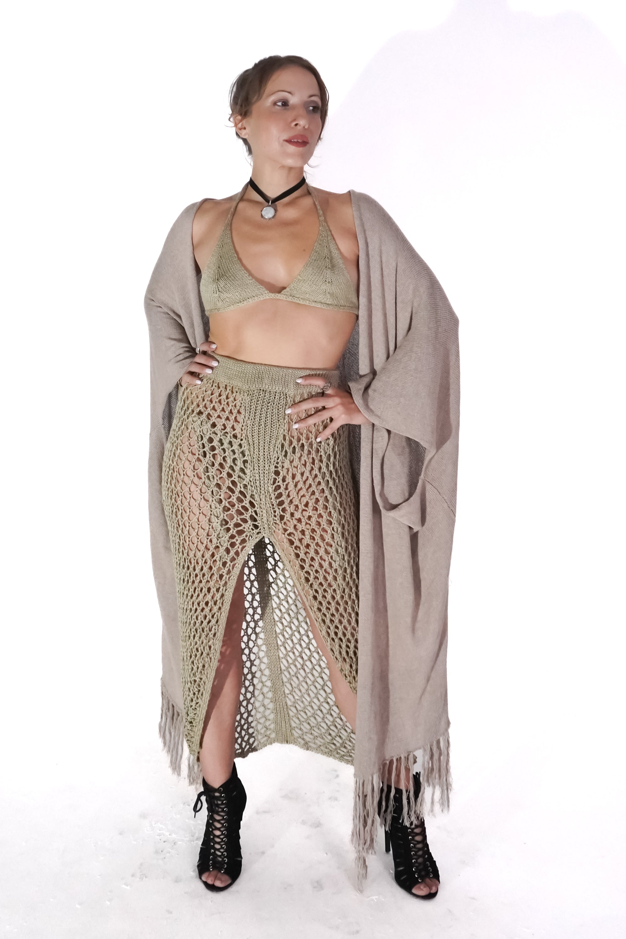 Rhiane Kimono in Beige