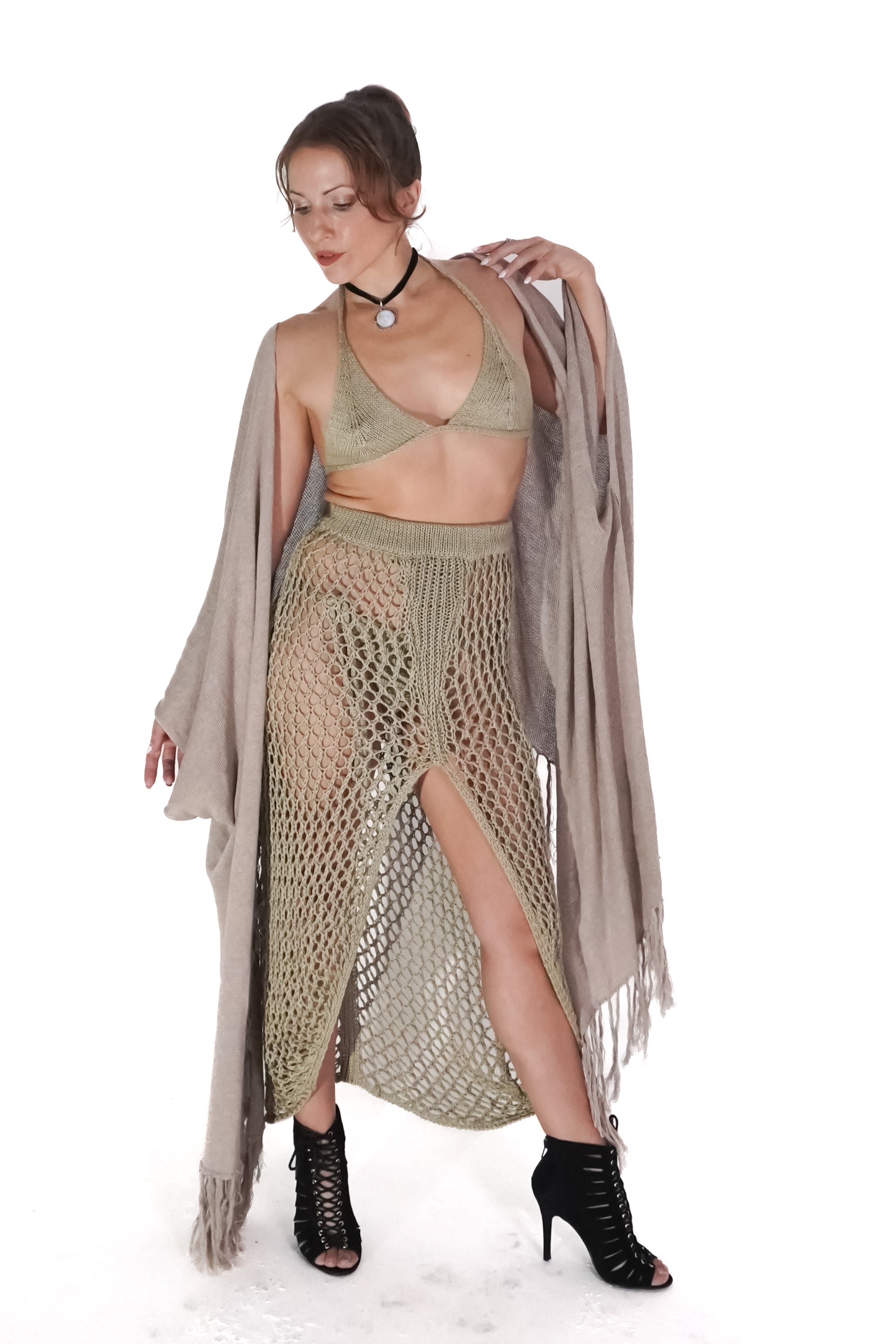 Rhiane Kimono in Beige