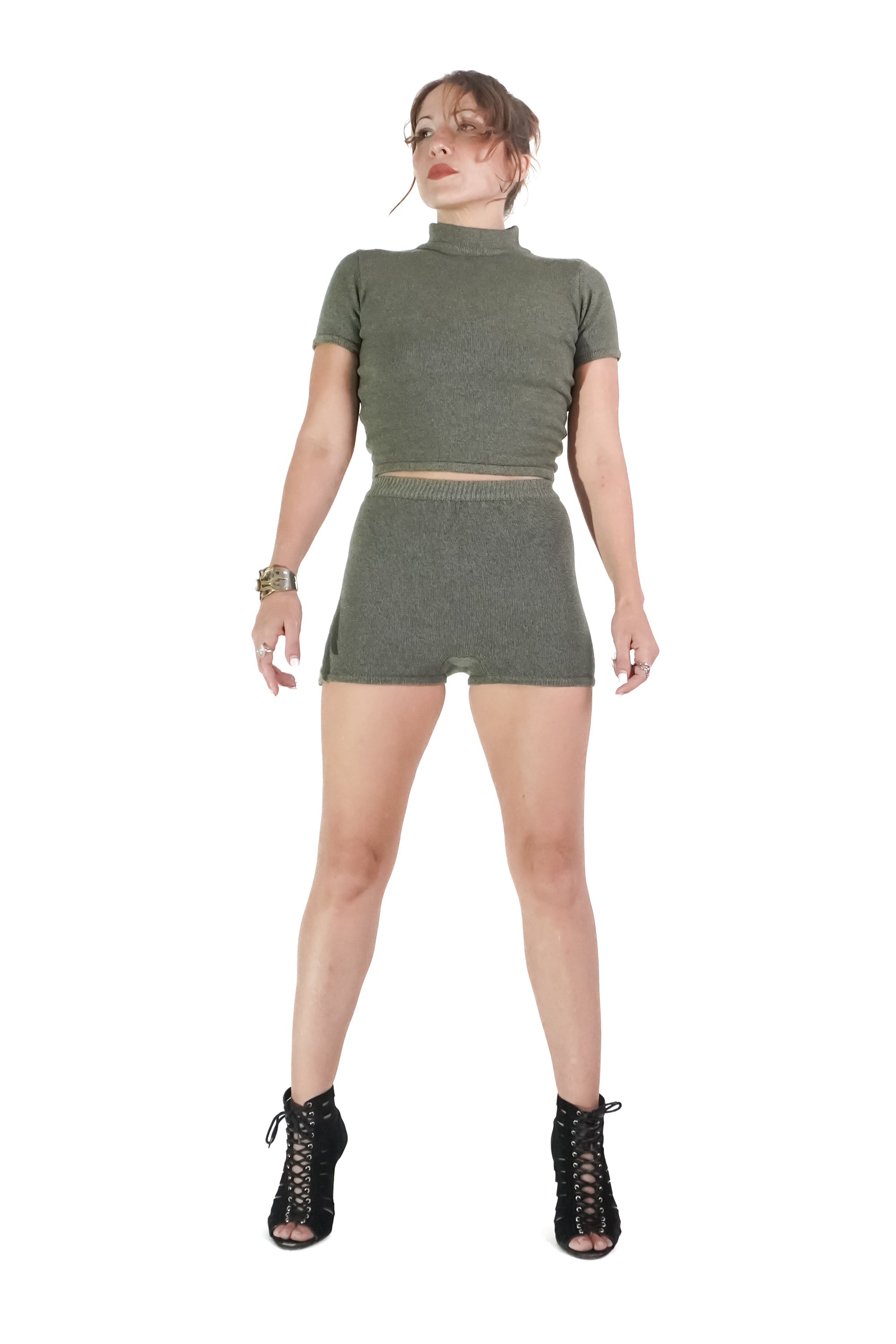 Minima Mini Shorts 3 Cm in Army