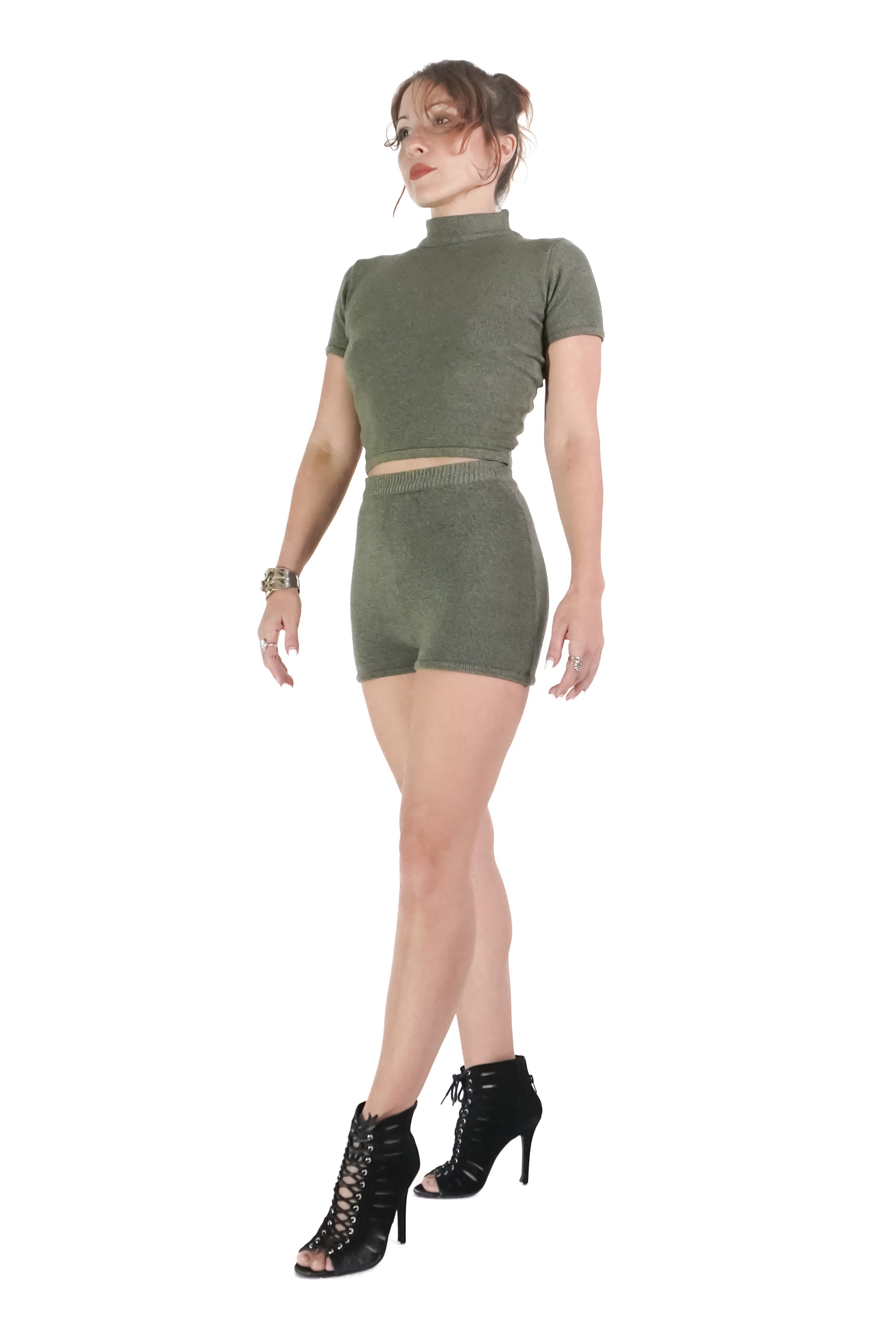 Minima Mini Shorts 3 Cm in Army