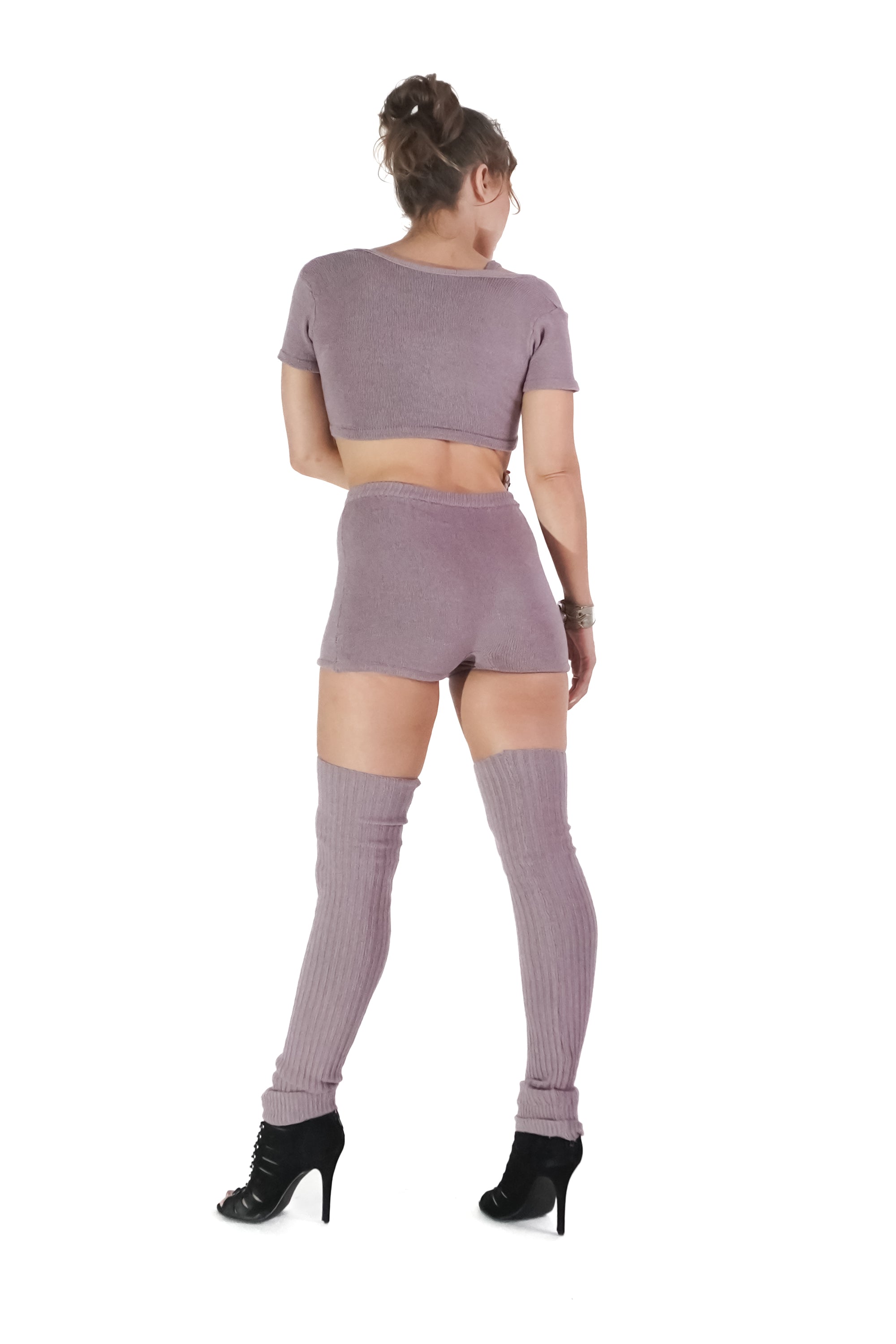 Strappy Crystalline Top in Lavender