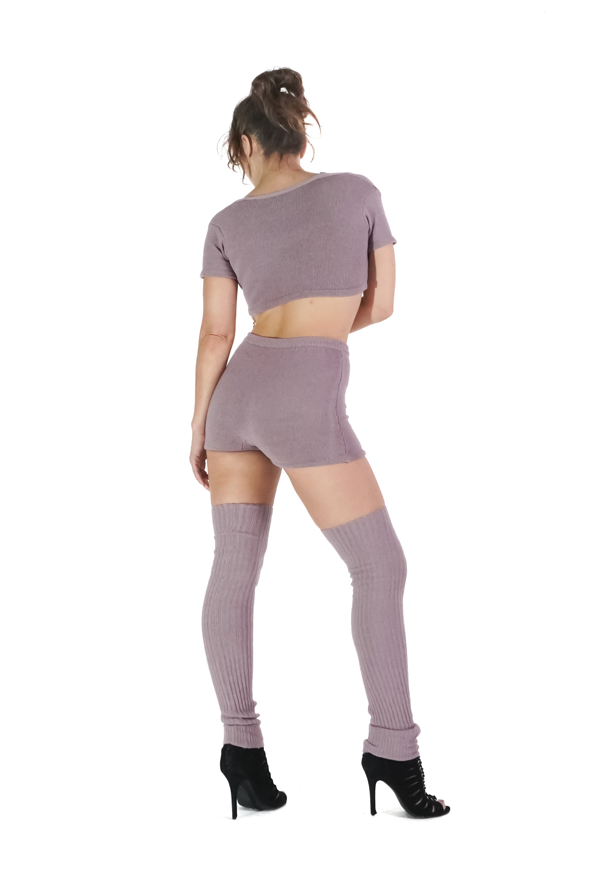 Strappy Crystalline Top in Lavender