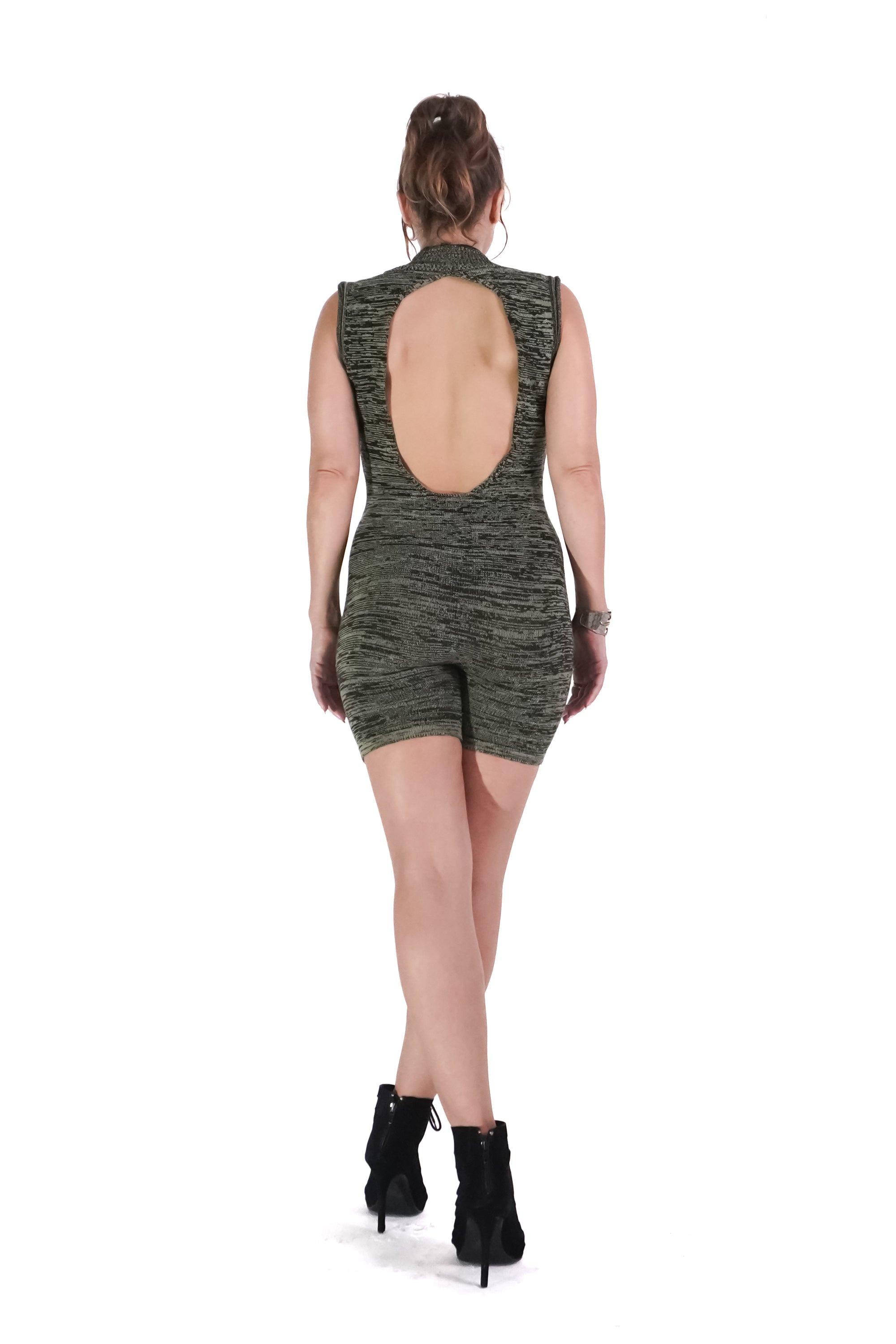 Senna V Neck Open Back Jumpsuit