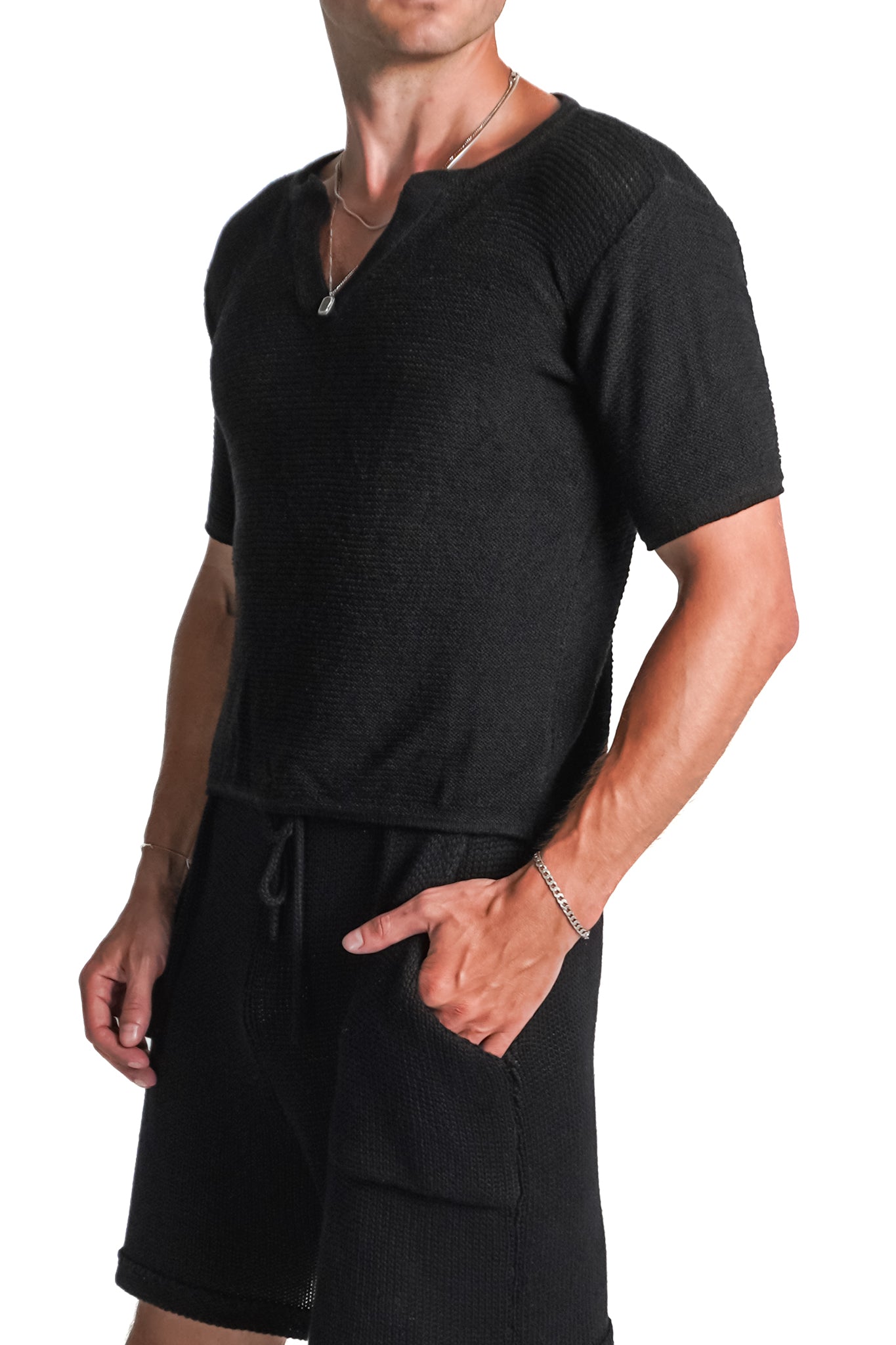 Maste Polo Shirt in Black