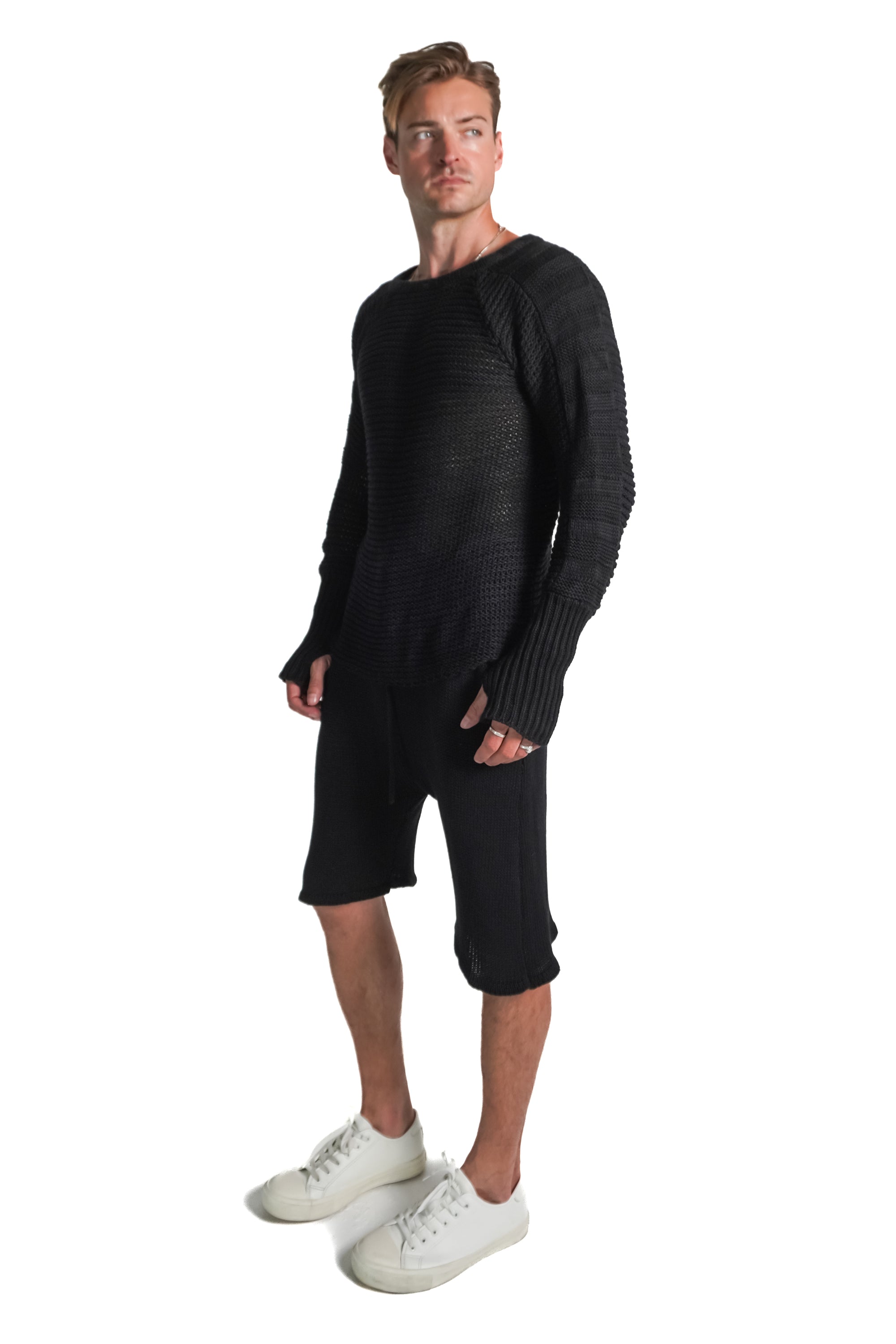 Marten Chain Mail Sweater in Black