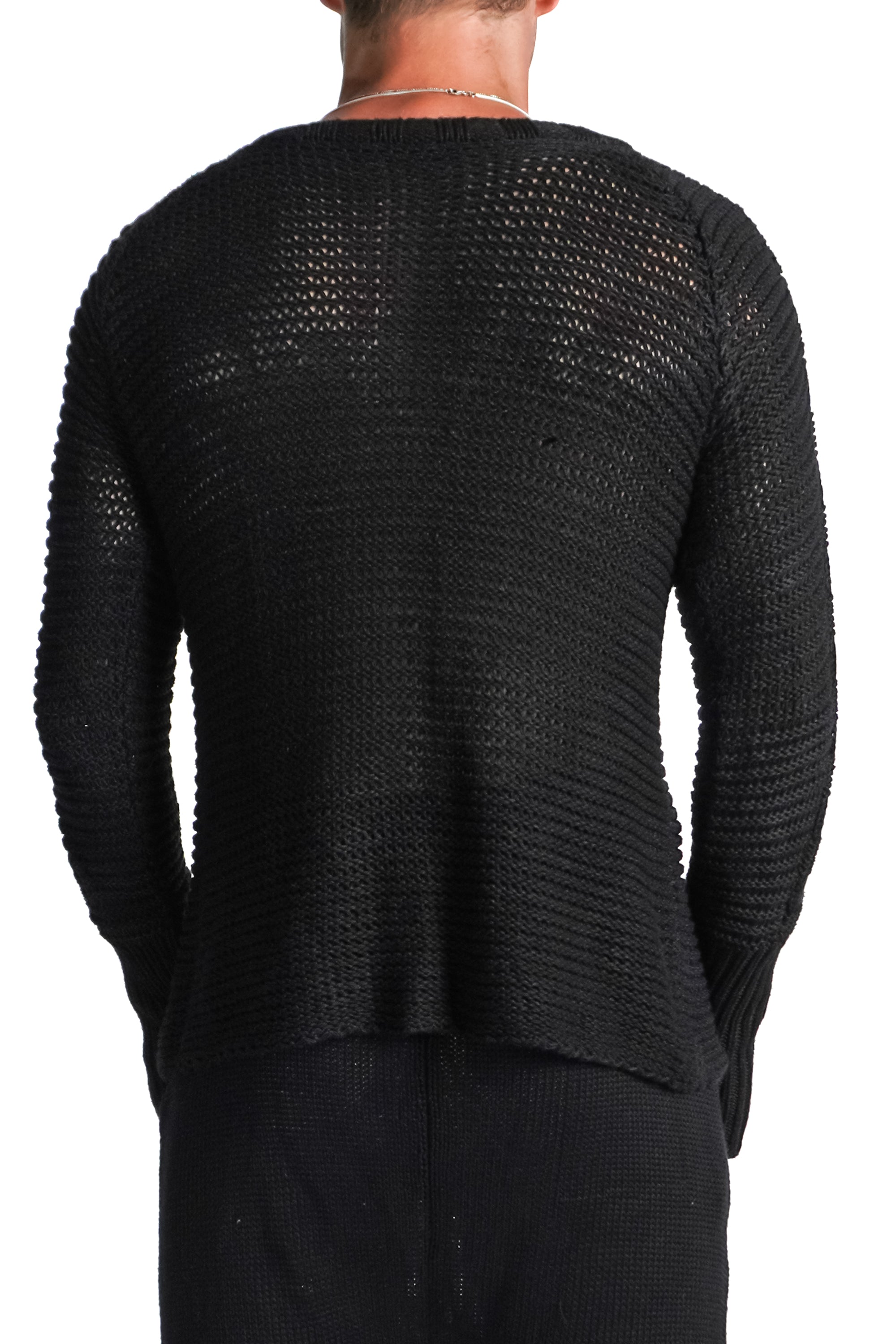 Marten Chain Mail Sweater in Black