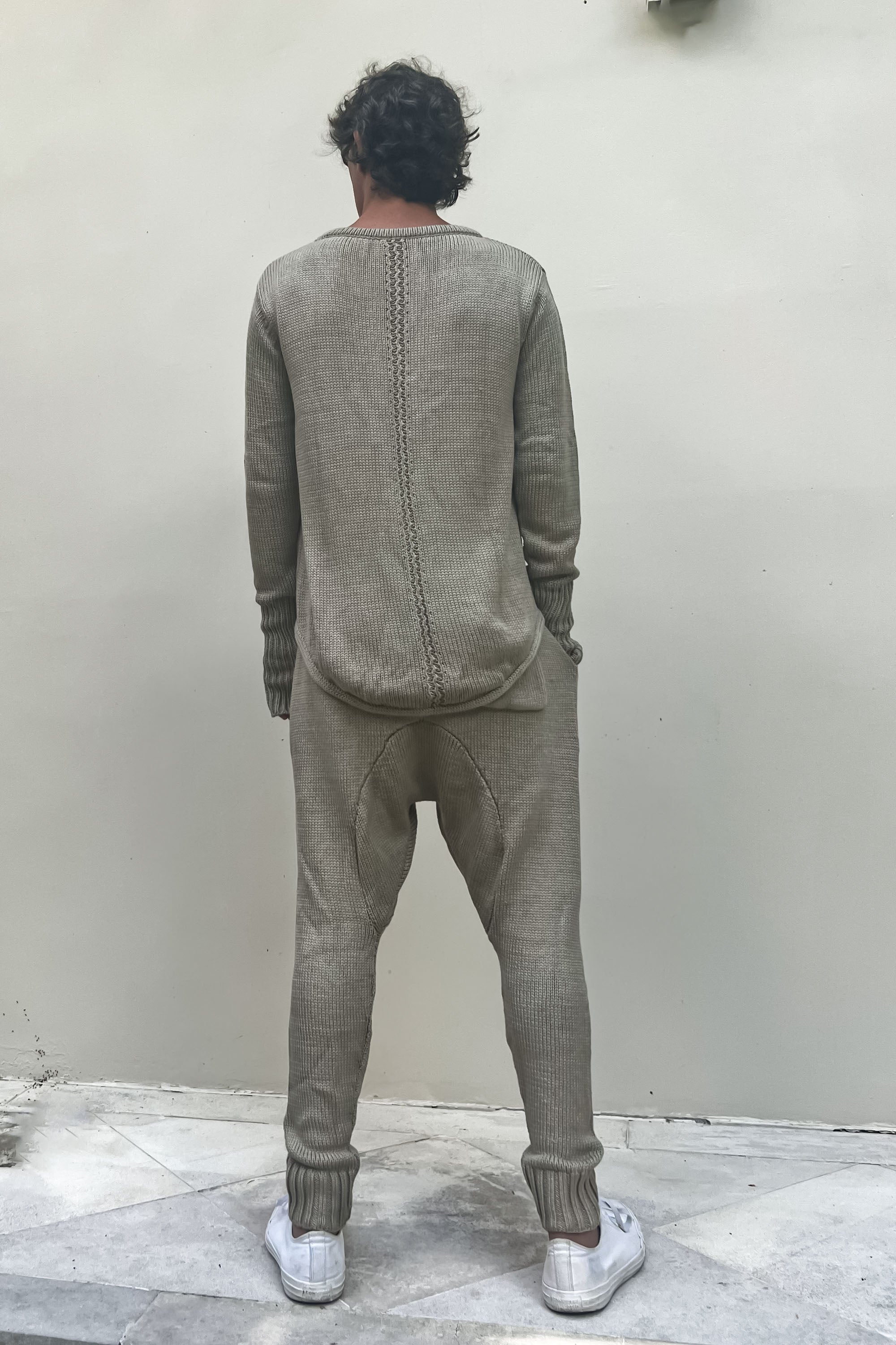 Mino Joggers in Sand Jersey