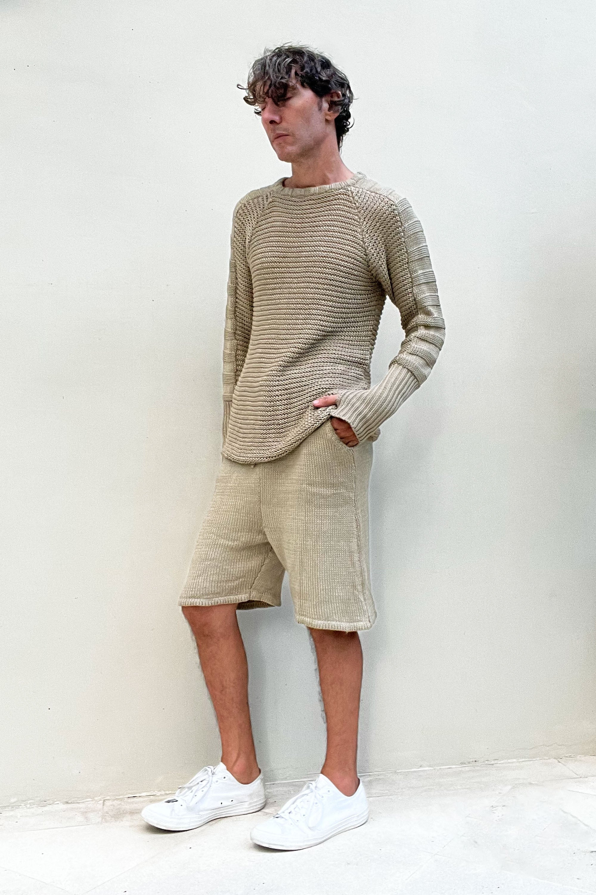 Marten Chain Mail Sweater in Sand