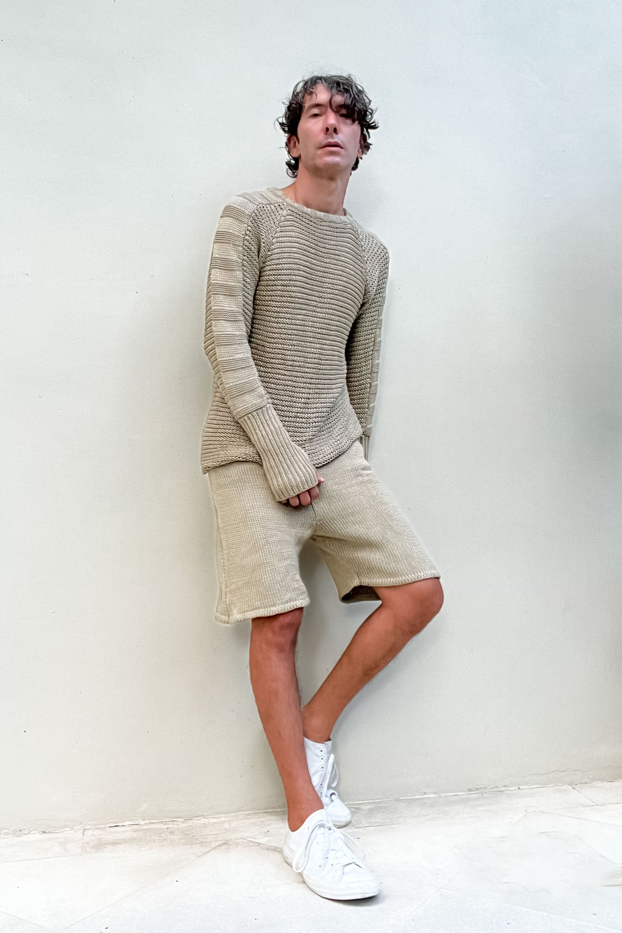 Marten Chain Mail Sweater in Sand