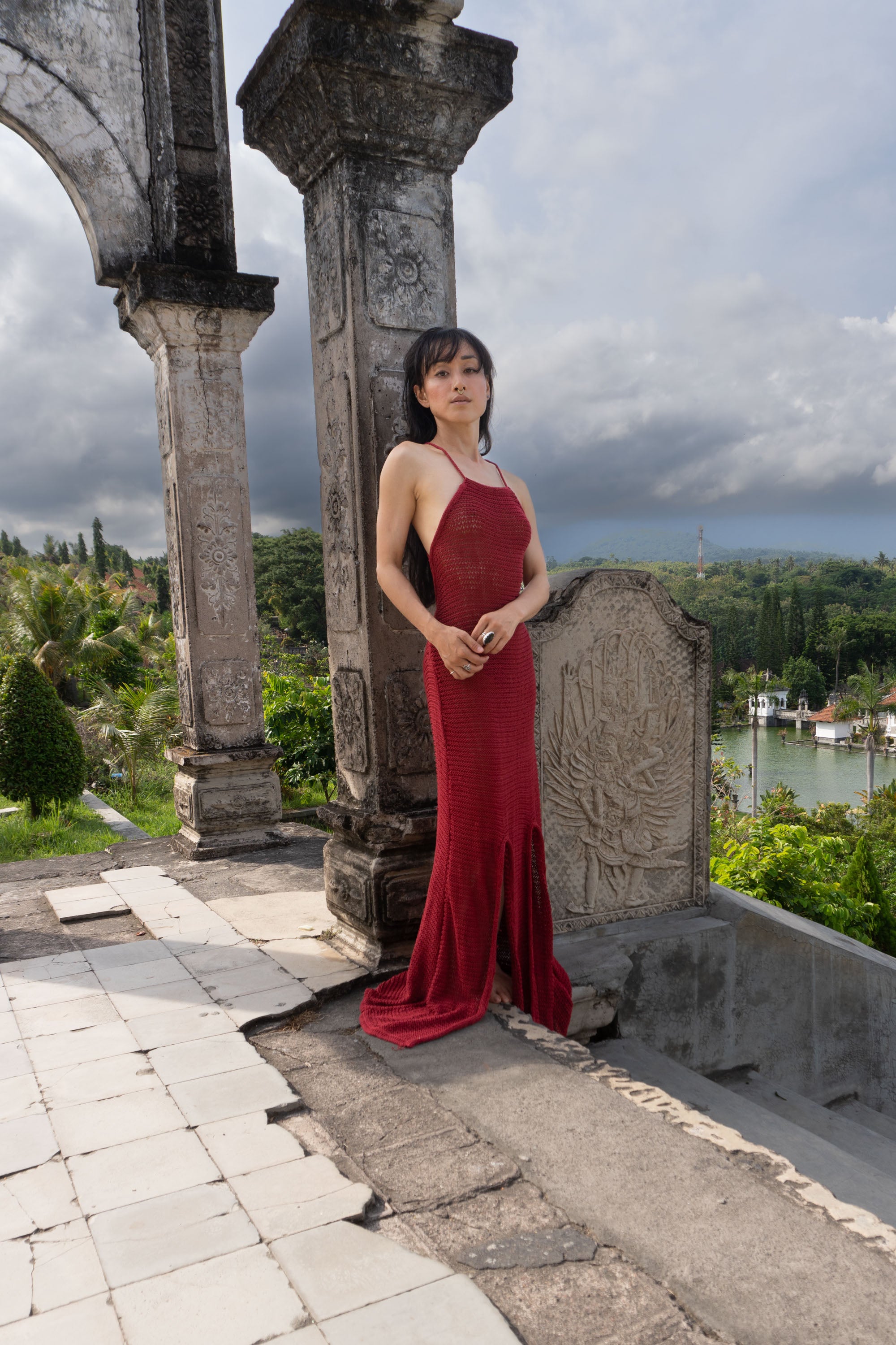 Niana Dress in Red