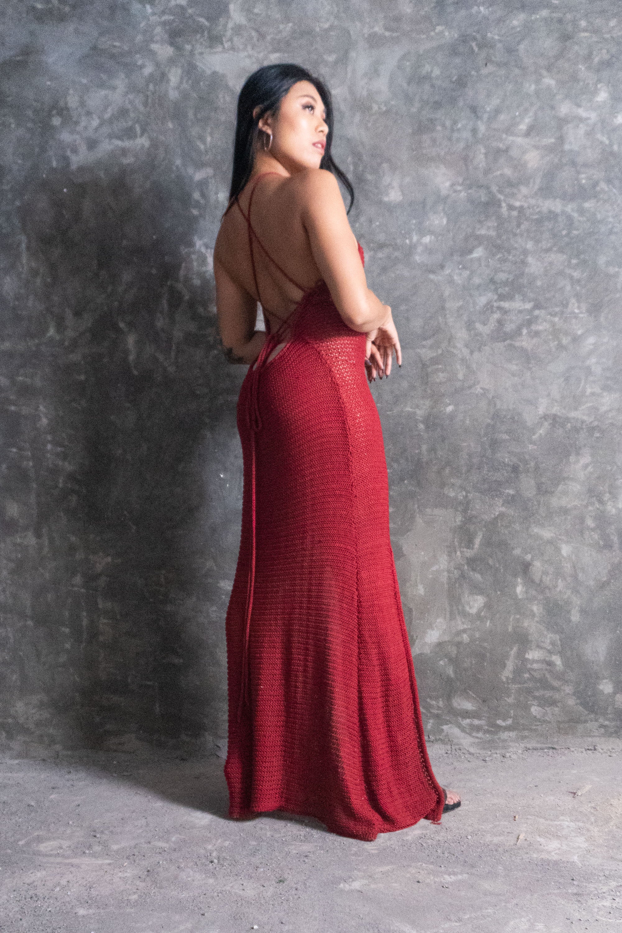 Niana Dress in Red