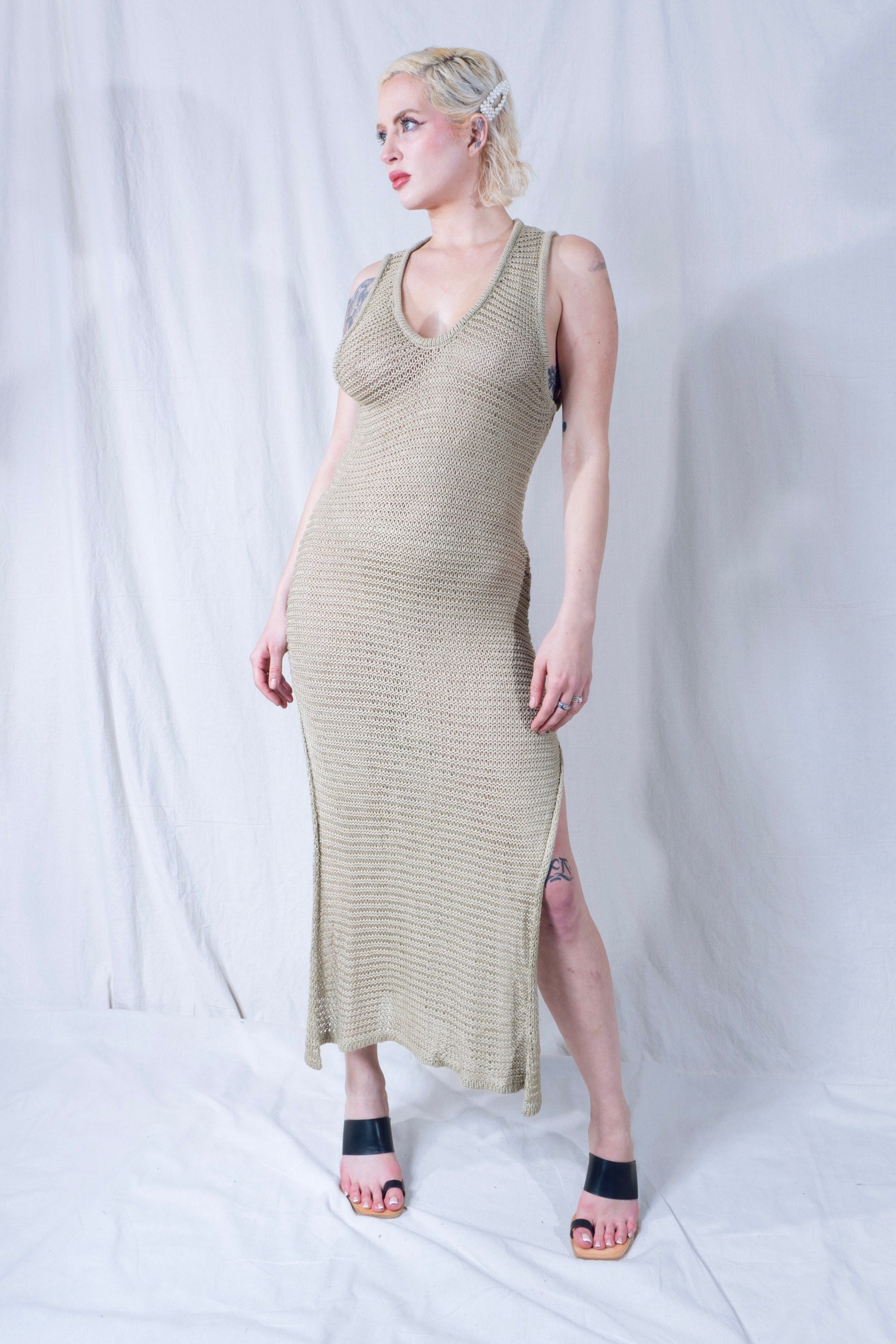 Omi Tank Dress in Sand