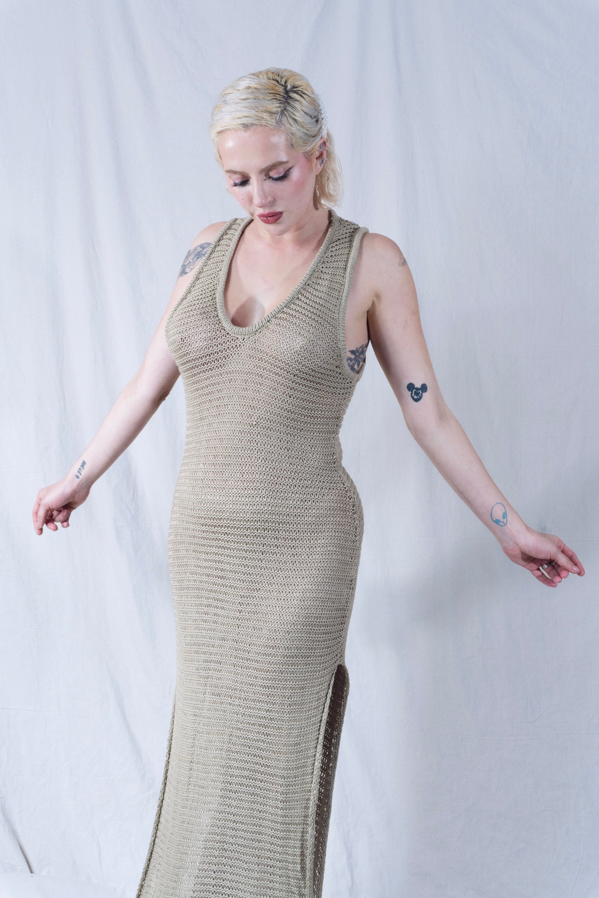 Omi Tank Dress in Sand