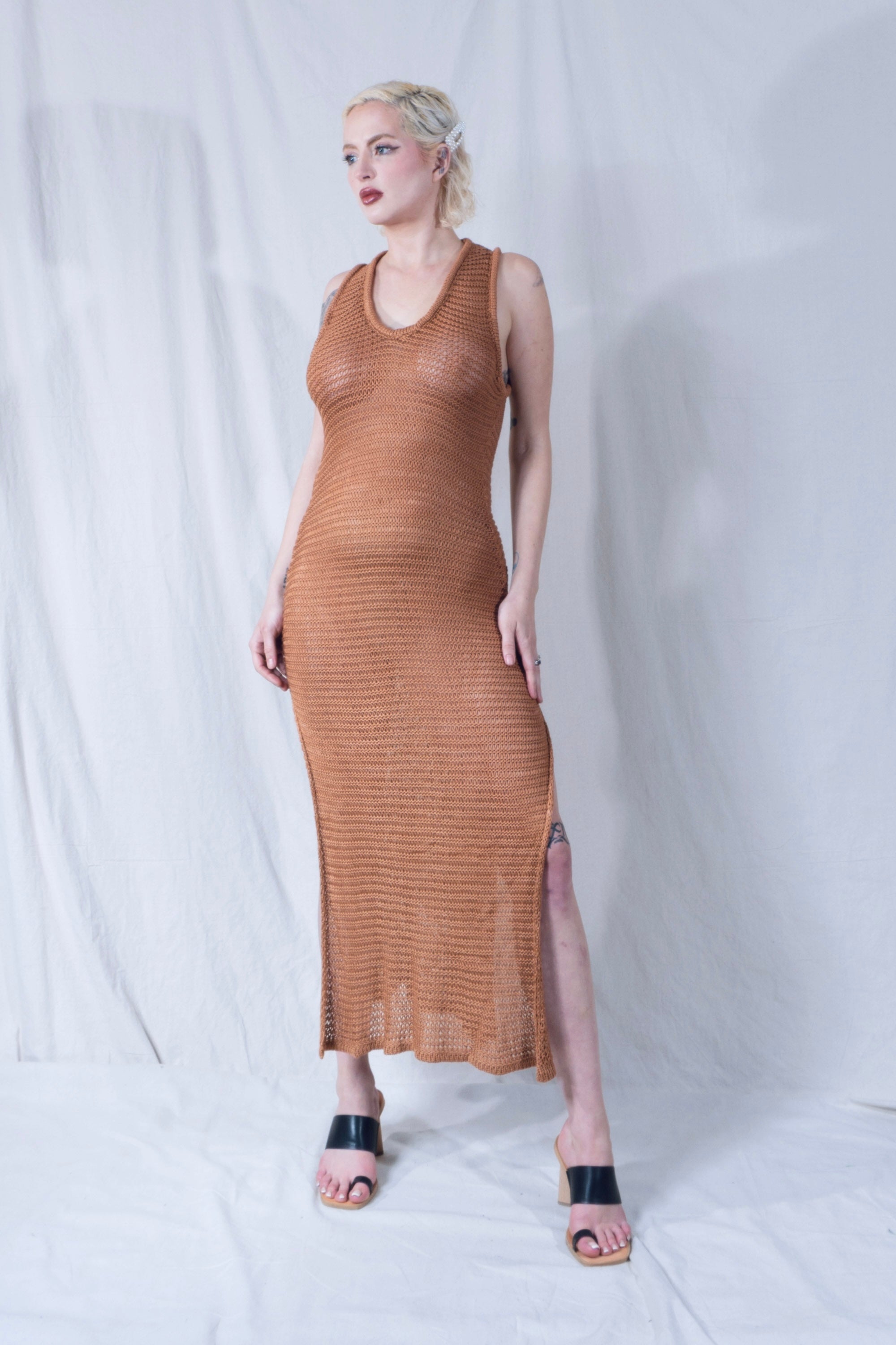 Omi Tank Dress in Bronze